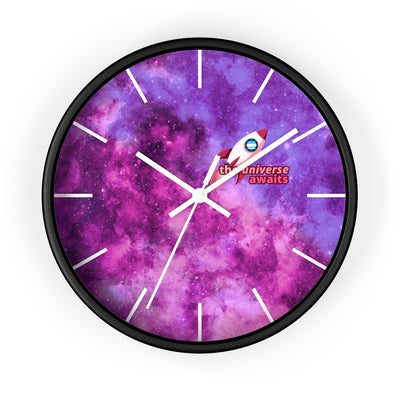 The Universe Awaits Rocket Wall Clock