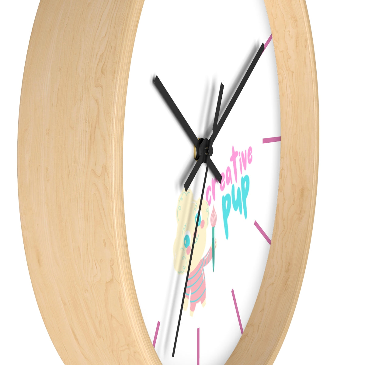 Creative Pup Artistic Flair Wall clock