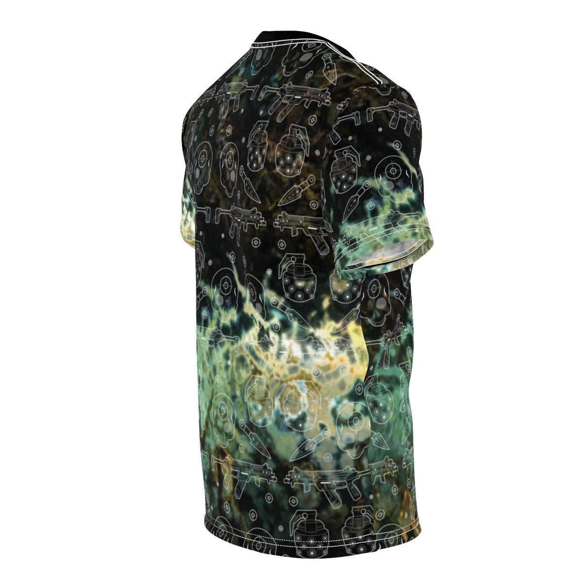 Locked On Target Gunner Gamer Shirt Patterned