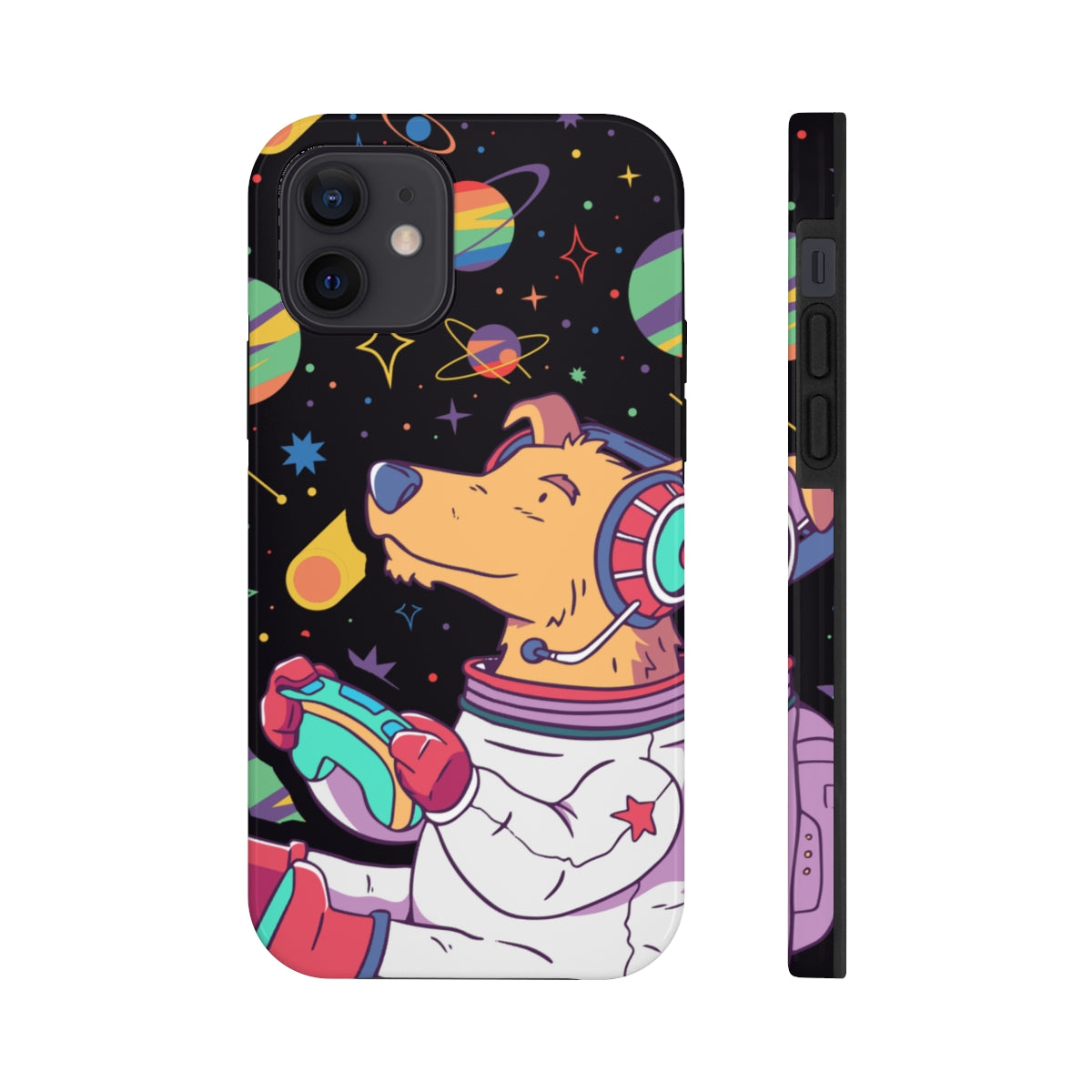Astronaut Pup Gamer Tough Phone Case