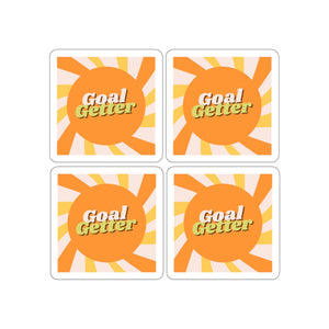 Goal Getter Sunburst Kiss-Cut Stickers