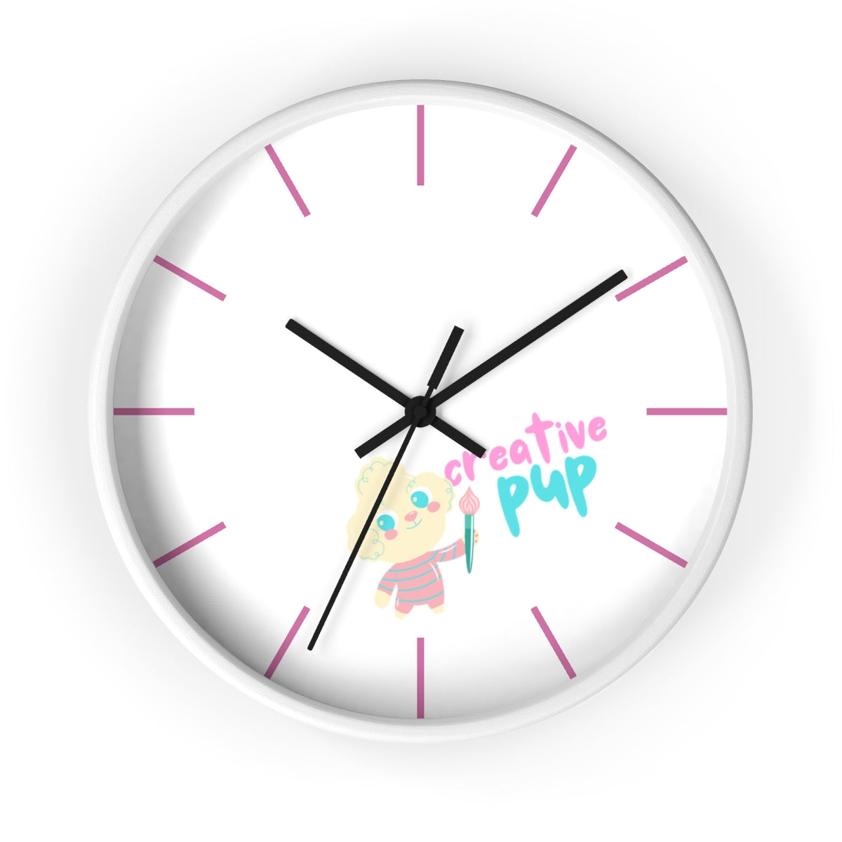 Creative Pup Artistic Flair Wall clock