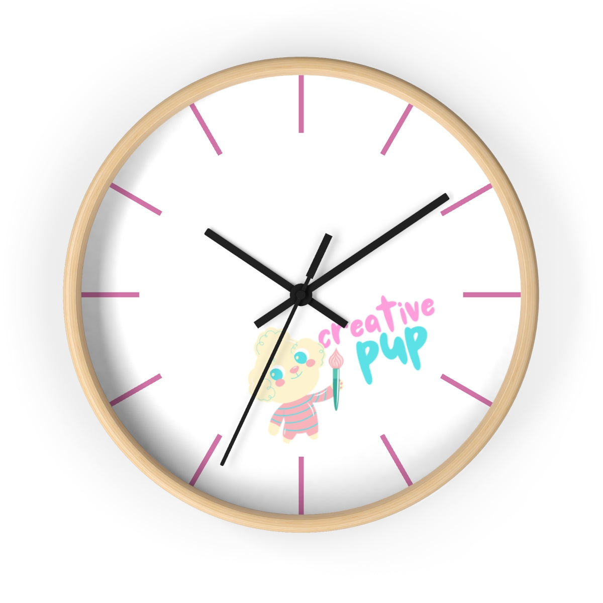 Creative Pup Artistic Flair Wall clock