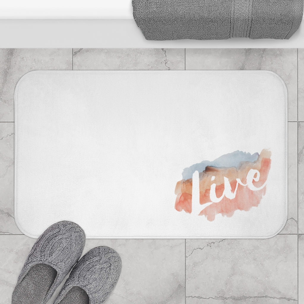Live Watercolor Bath Mat