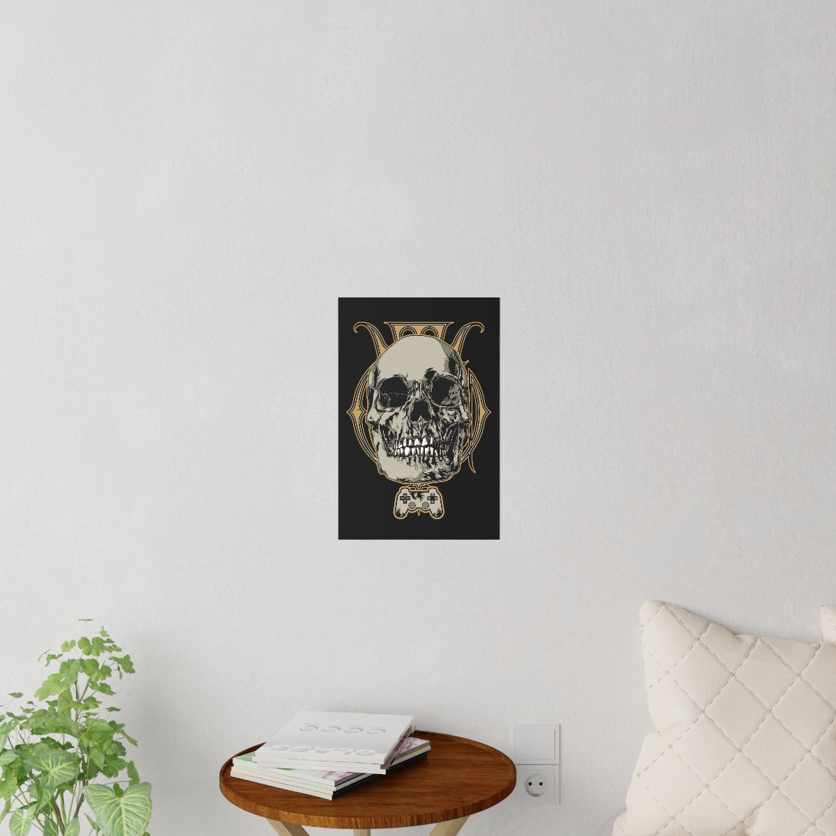 Gaming Skull King Removable Wall Decal