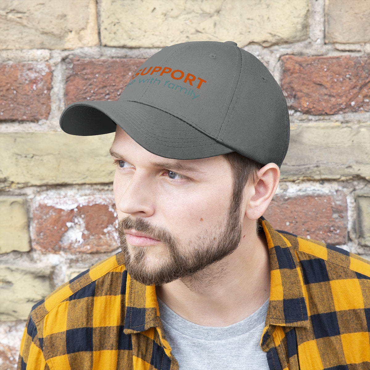Support Time with Family Unisex Twill Hat