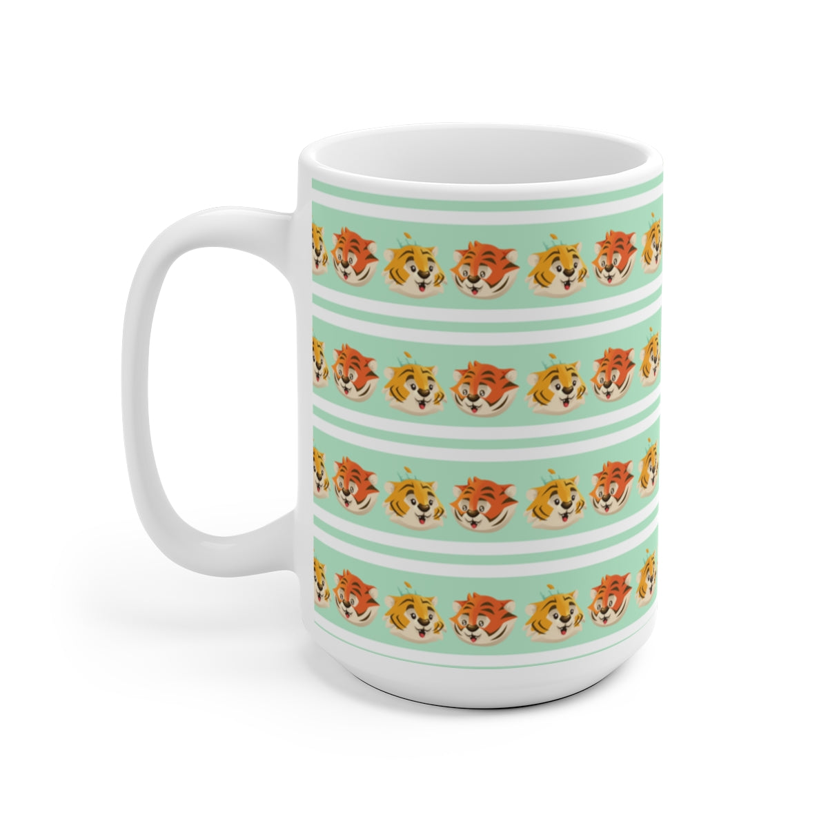 Kai & Kika Patterned Mint Ceramic Mug