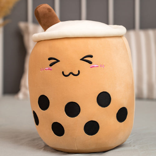 Bubble Tea Plush Toy Boba Plush Milk Boba Tea Plush Cup Shaped Pillow