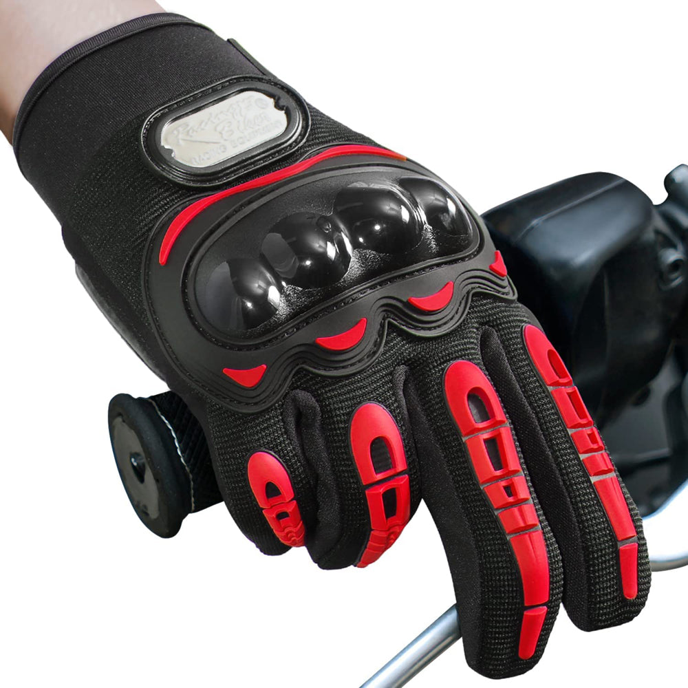 Motorcycle Touch Screen Gloves Breathable Full Finger Hard Shell Anti