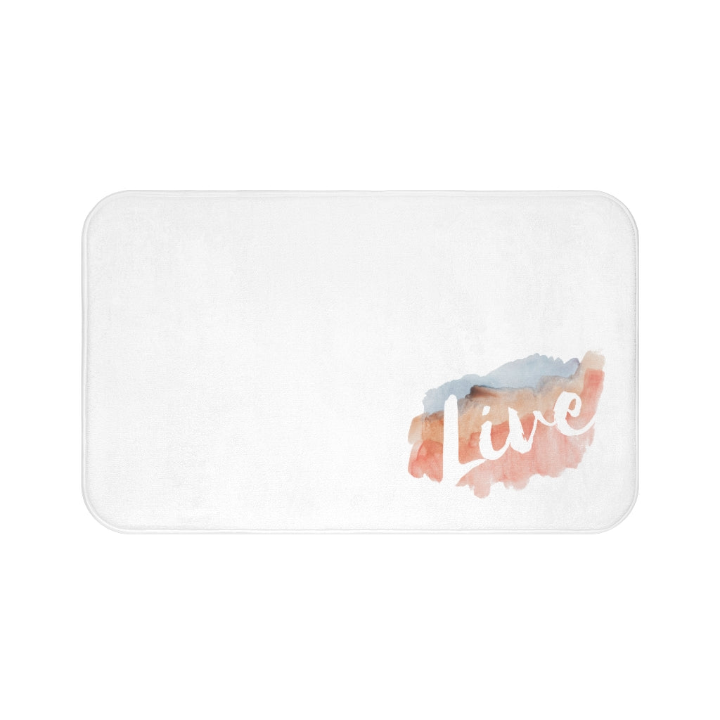 Live Watercolor Bath Mat