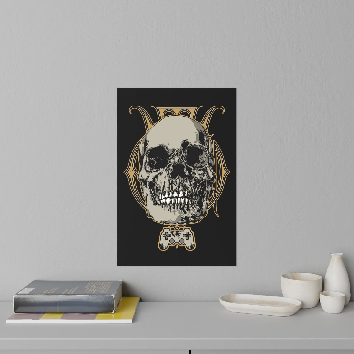 Gaming Skull King Removable Wall Decal