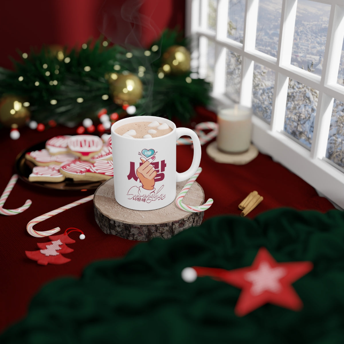 Saranghae I Love You in Korean Mug