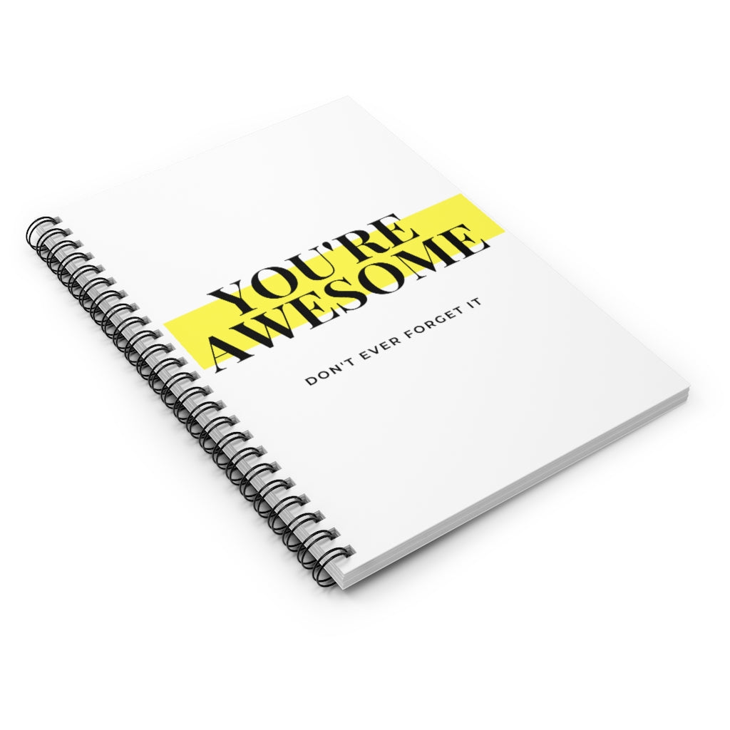 You're Awesome Highlight Spiral Notebook - Ruled Line