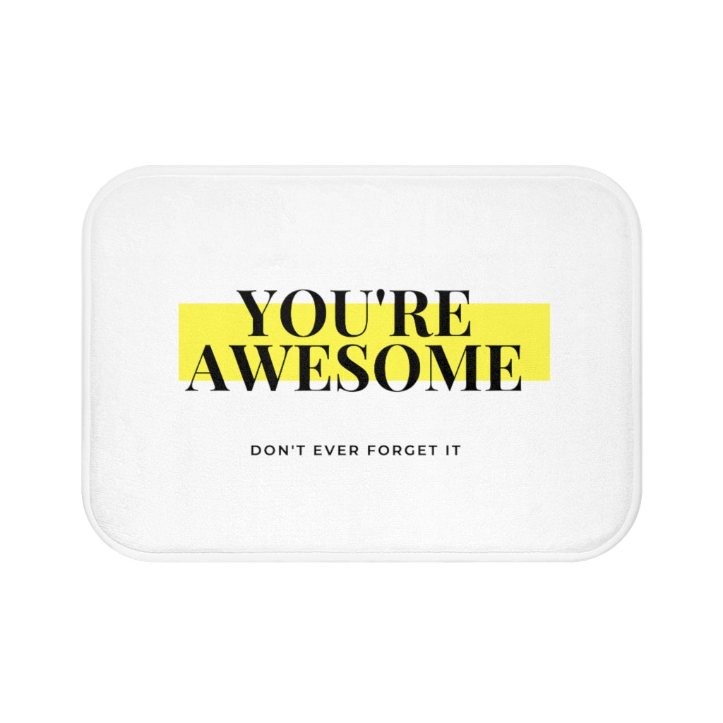 You're Awesome Highlight Bath Mat
