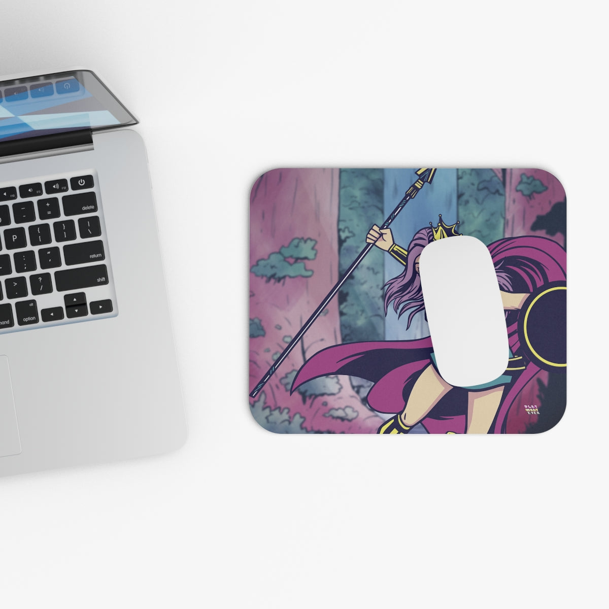 Warrior Princess Forest Adventure Mouse Pad