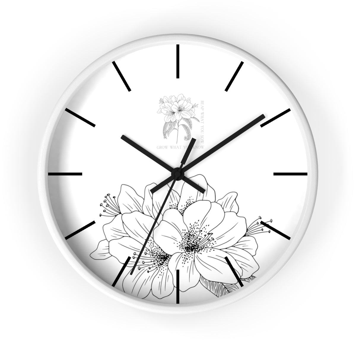 Grow What You Know Reap What You Sow Wall Clock