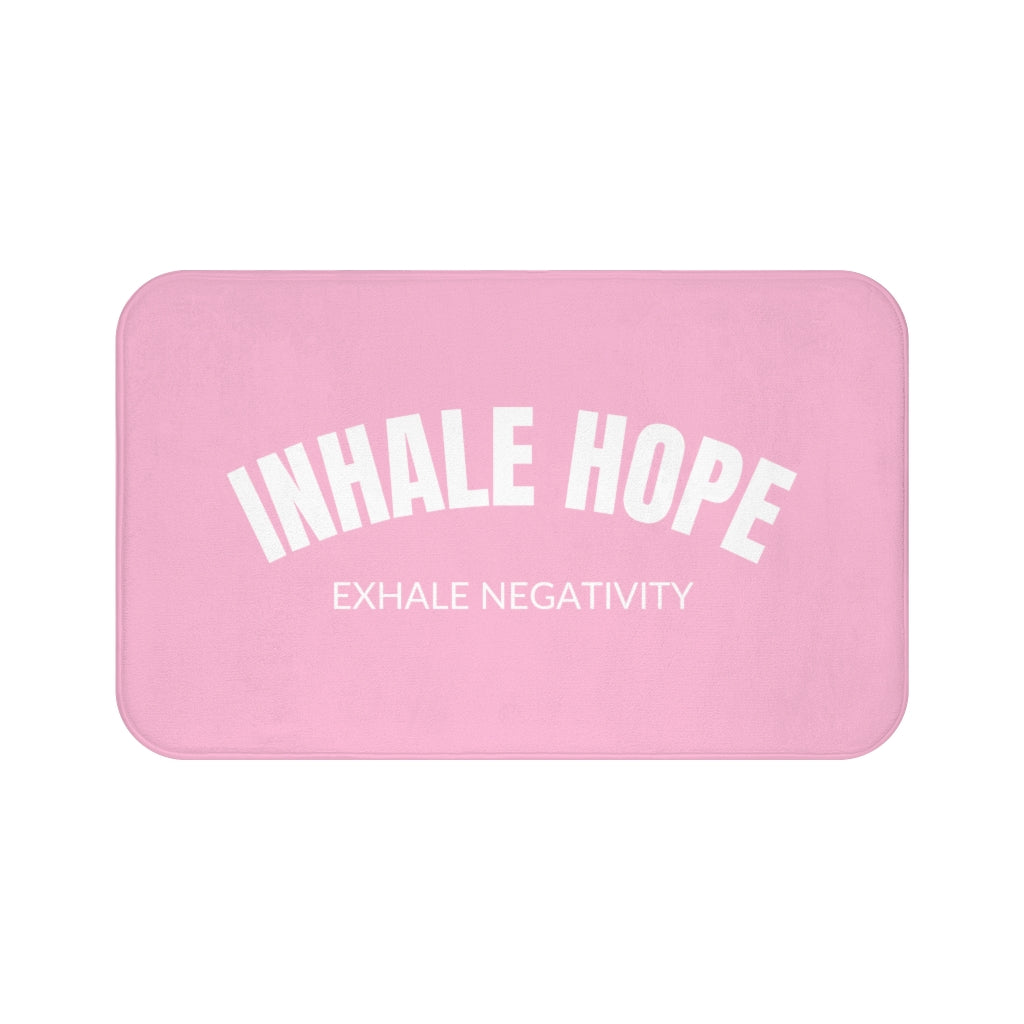 Inhale Hope Pink Bath Mat