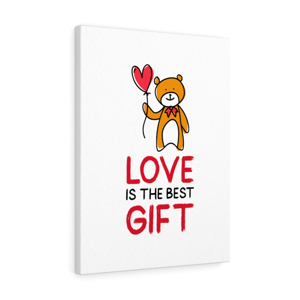 Love is the Best Gift Balloon Bear Canvas Gallery Wraps