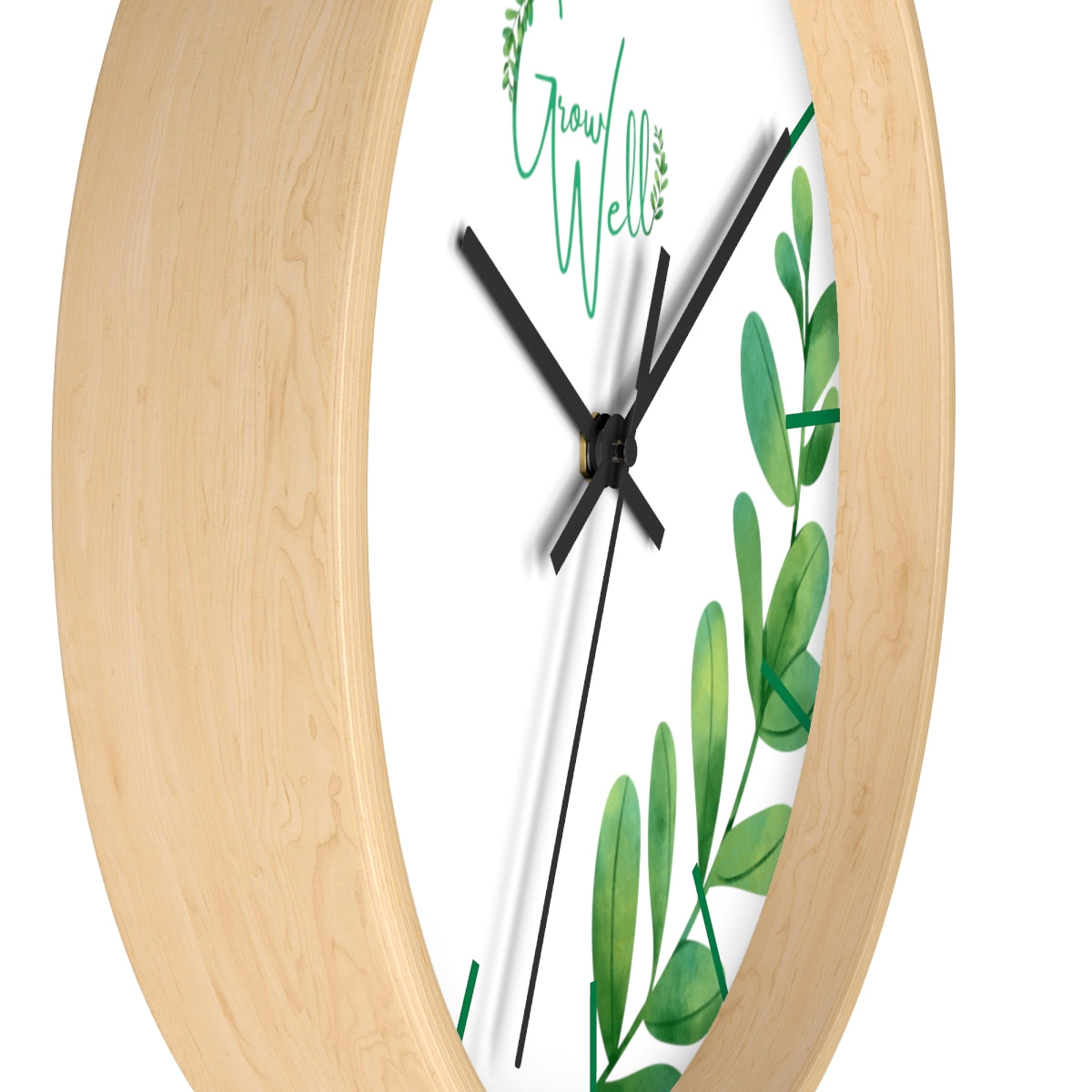 Grow Well Beautiful Sprout Wall Clock
