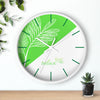 Relax Fresh Leaf Wall Clock