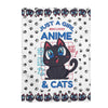 Just a Girl That Loves Anime & Cats Blanket