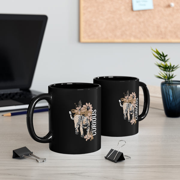 Animal Kingdom: Curious 11oz Black Mug