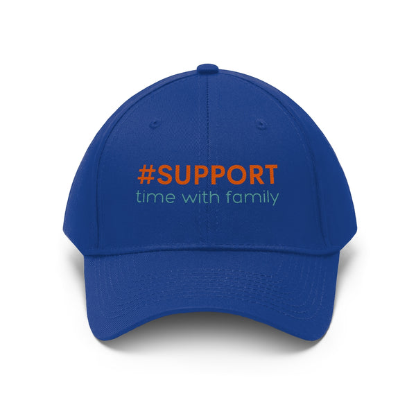 Support Time with Family Unisex Twill Hat