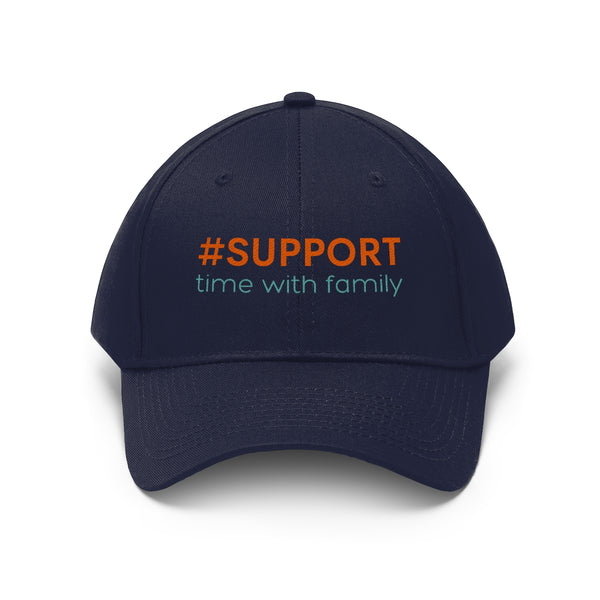 Support Time with Family Unisex Twill Hat
