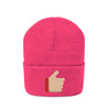 Awesome Work Thumbs Up Motivational Knit Beanie