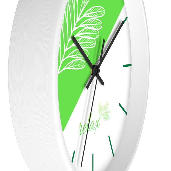 Relax Fresh Leaf Wall Clock