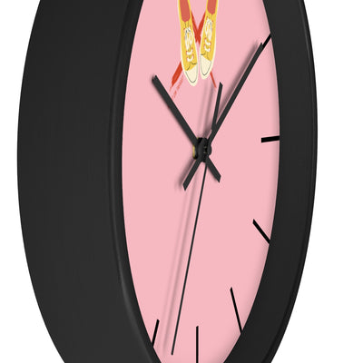 Right on Target Yellow Sneakers Wall Clock