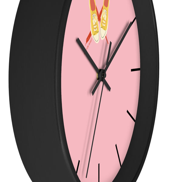Right on Target Yellow Sneakers Wall Clock