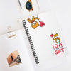 Love is the Best Gift Balloon Bear Spiral Notebook - Ruled Line