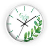 Grow Well Beautiful Sprout Wall Clock