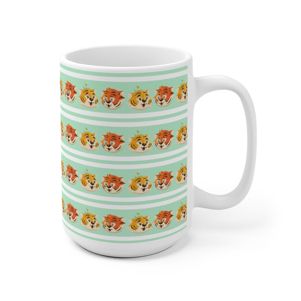 Kai & Kika Patterned Mint Ceramic Mug