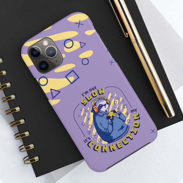 Funny Sloth Gaming Connection Problems Tough Phone Case