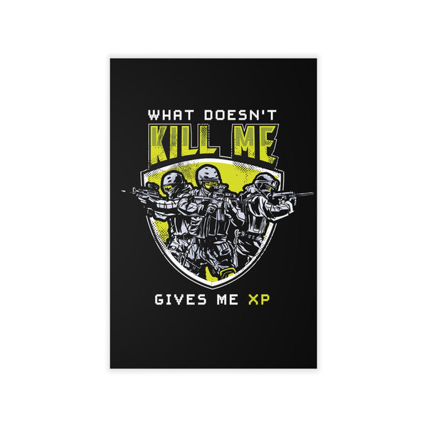 What Doesn't Kill Me Gives Me XP Removable Wall Decal