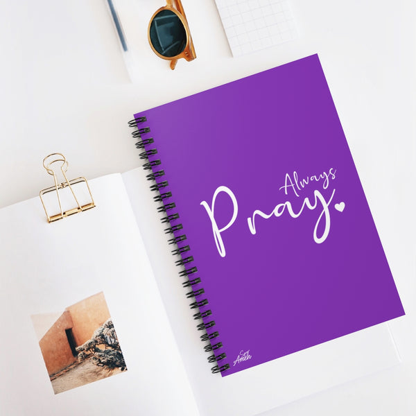 Always Pray Simple Prayer Journal (Purple)