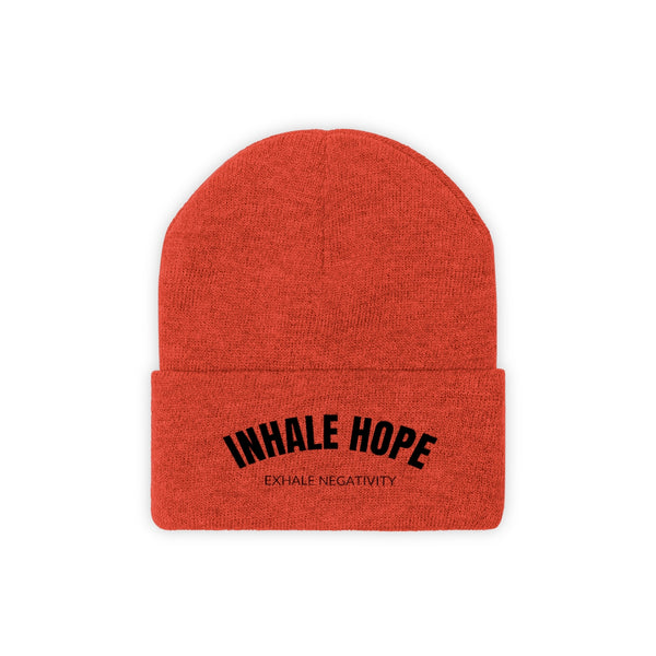 Inhale Hope Exhale Negativity Knit Beanie