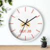 Great Job High Five Wall Clock