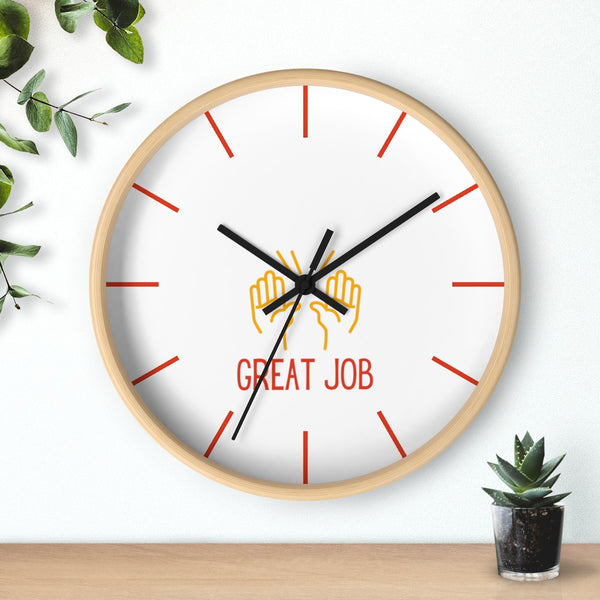 Great Job High Five Wall Clock
