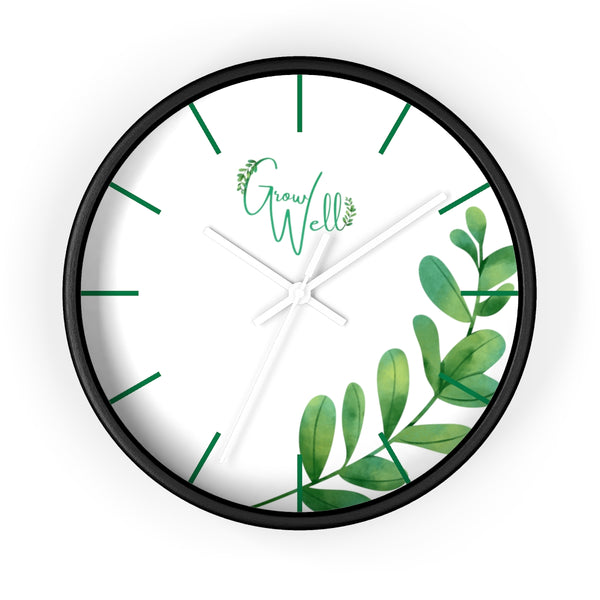 Grow Well Beautiful Sprout Wall Clock