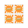 Goal Getter Sunburst Kiss-Cut Stickers