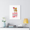 Love is the Best Gift Balloon Bear Canvas Gallery Wraps