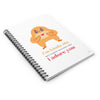 I'm Shy But I Adore You Cute Love Note Spiral Notebook - Ruled Line