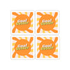 Goal Getter Sunburst Kiss-Cut Stickers