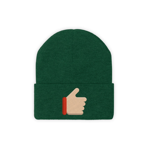 Awesome Work Thumbs Up Motivational Knit Beanie