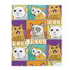 Cat Expressions Humor Funny Cat Blanket