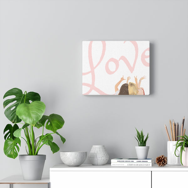 LOVE - Watercolor Friends Canvas Gallery Wraps