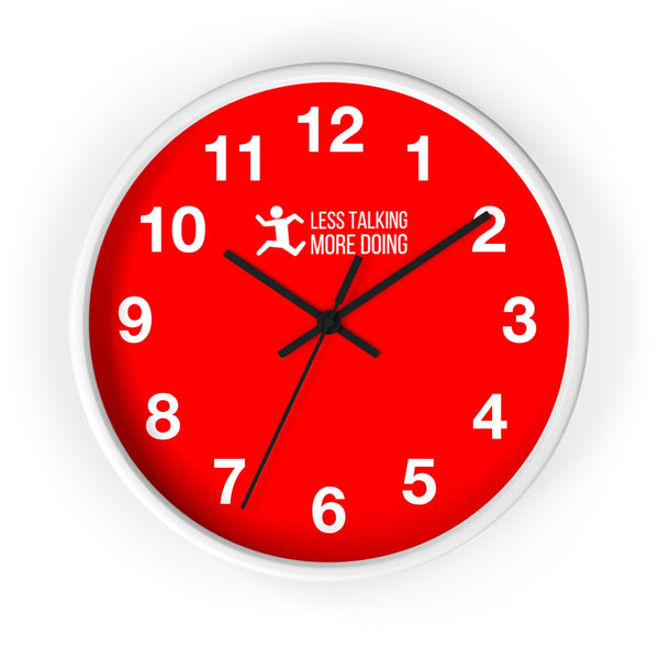 Less Talking More Doing Wall Clock